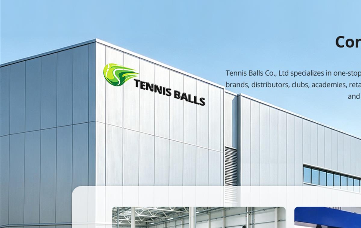 Tennis ball production facility