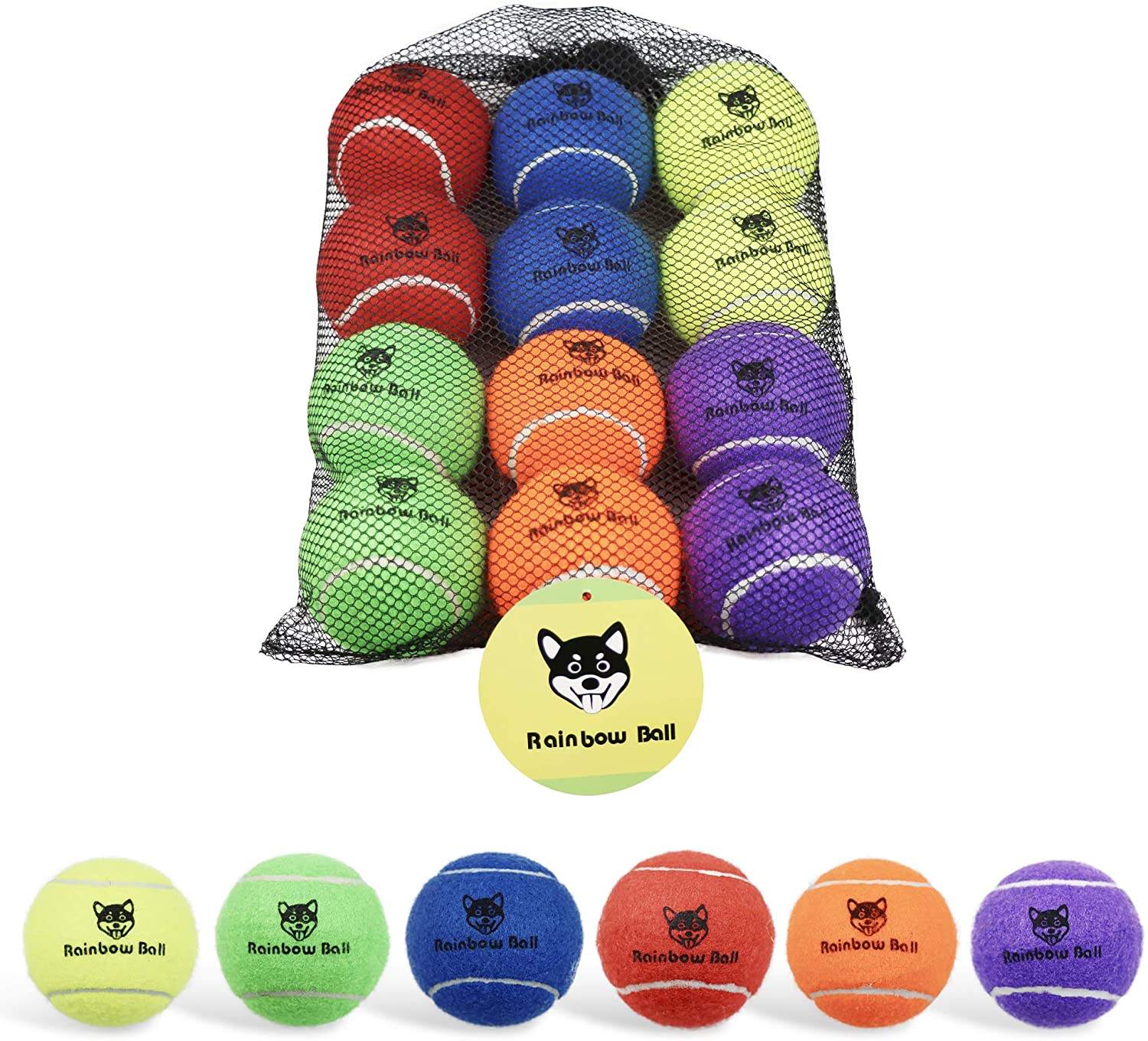 Orange & Yellow Acrylic Needle Felt Beach Tennis Ball, Custom Logo Training Tennis Ball - 5