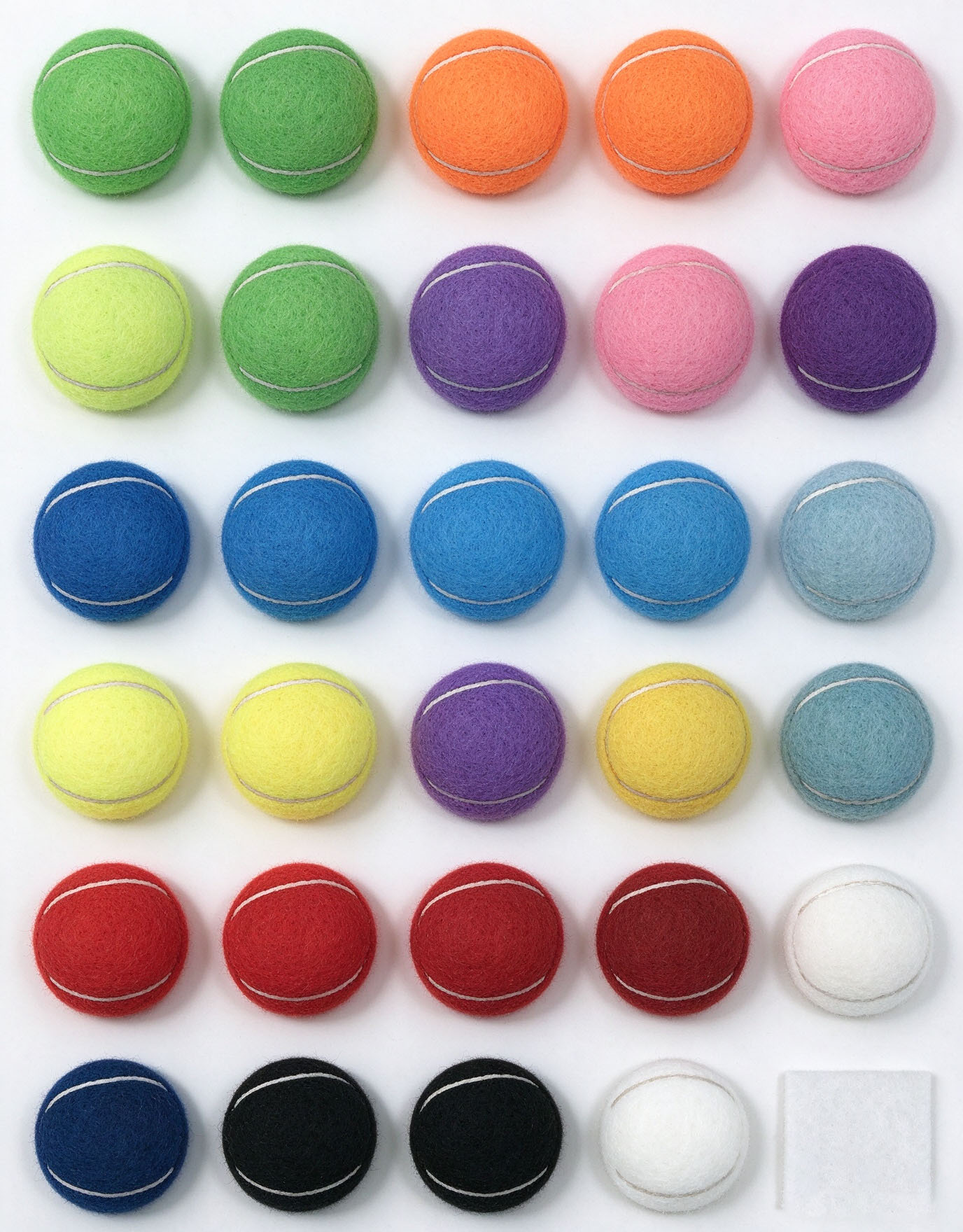 Tennis Ball, Professional Durable Custom Rubber Ball with Good Bounce for Match